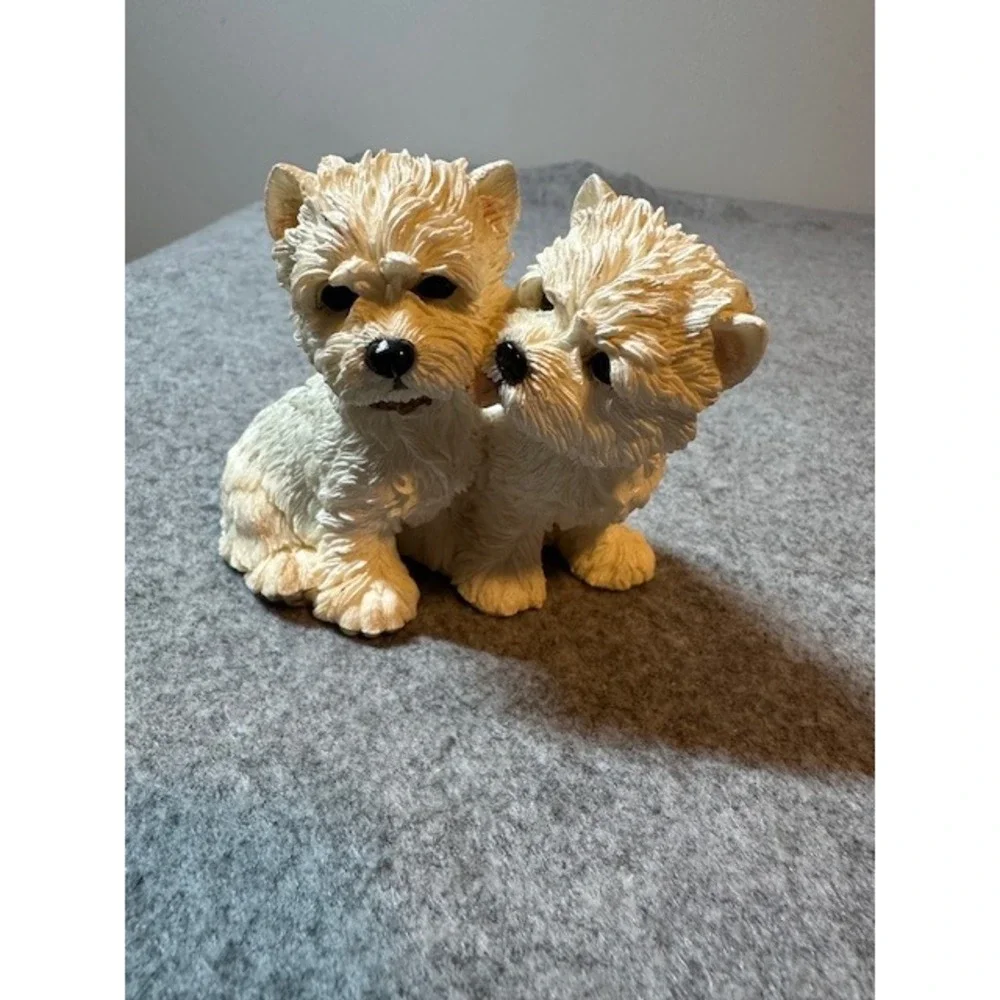 Snowy & Frosty Westies West Highland White Terrier Dog Figurine Resin 90350